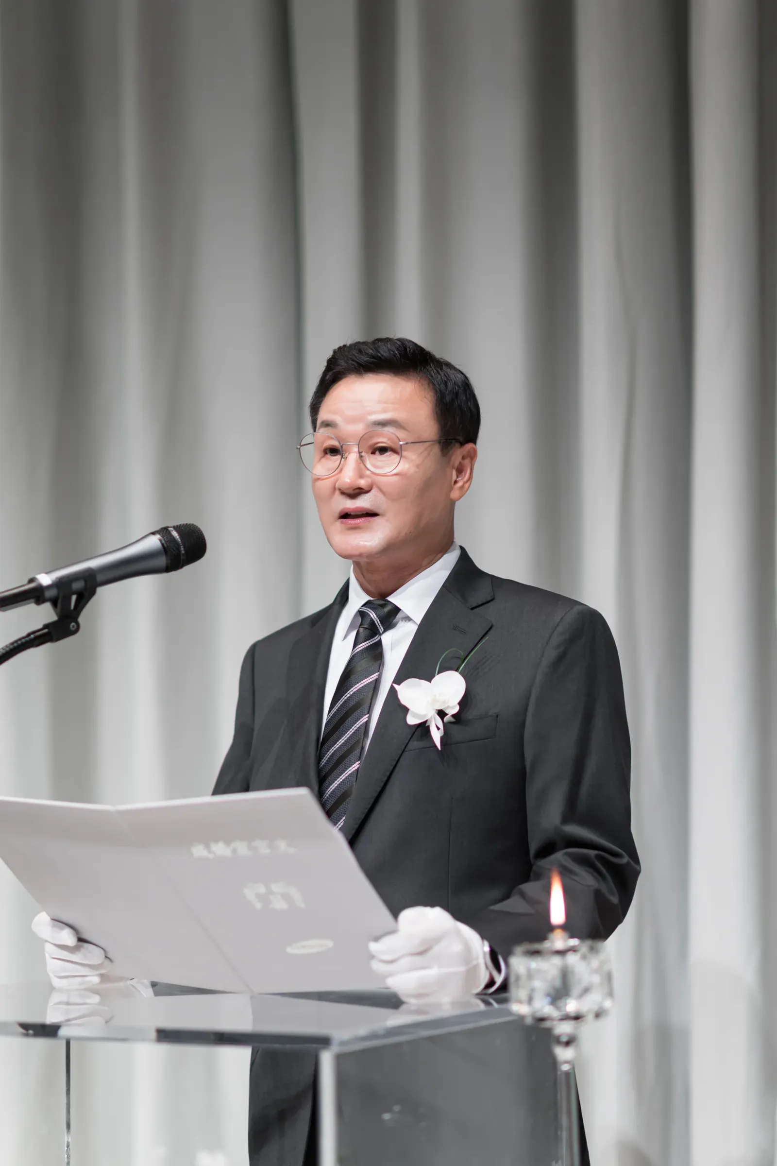 서울 서초구 삼성 서초사옥 웨딩스냅촬영, 혼주 축사 장면